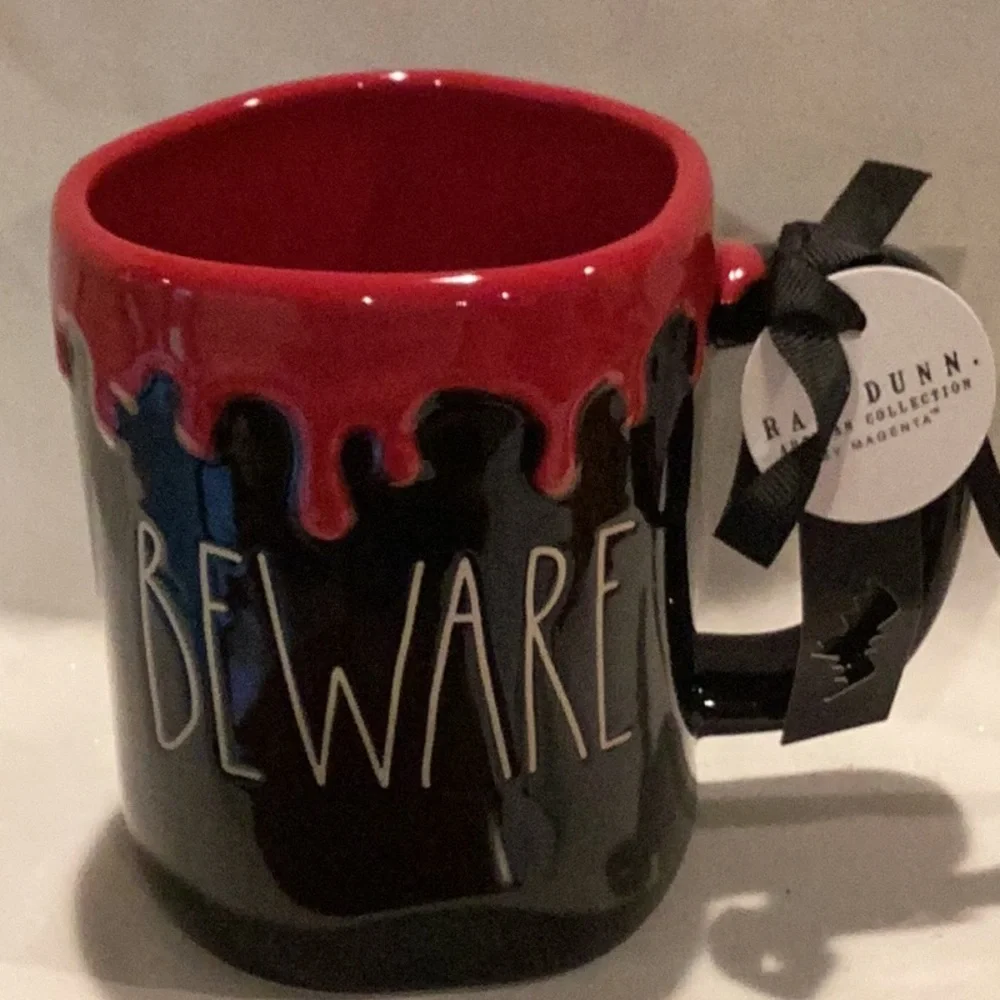 Rae Dunn BEWARE Halloween mug